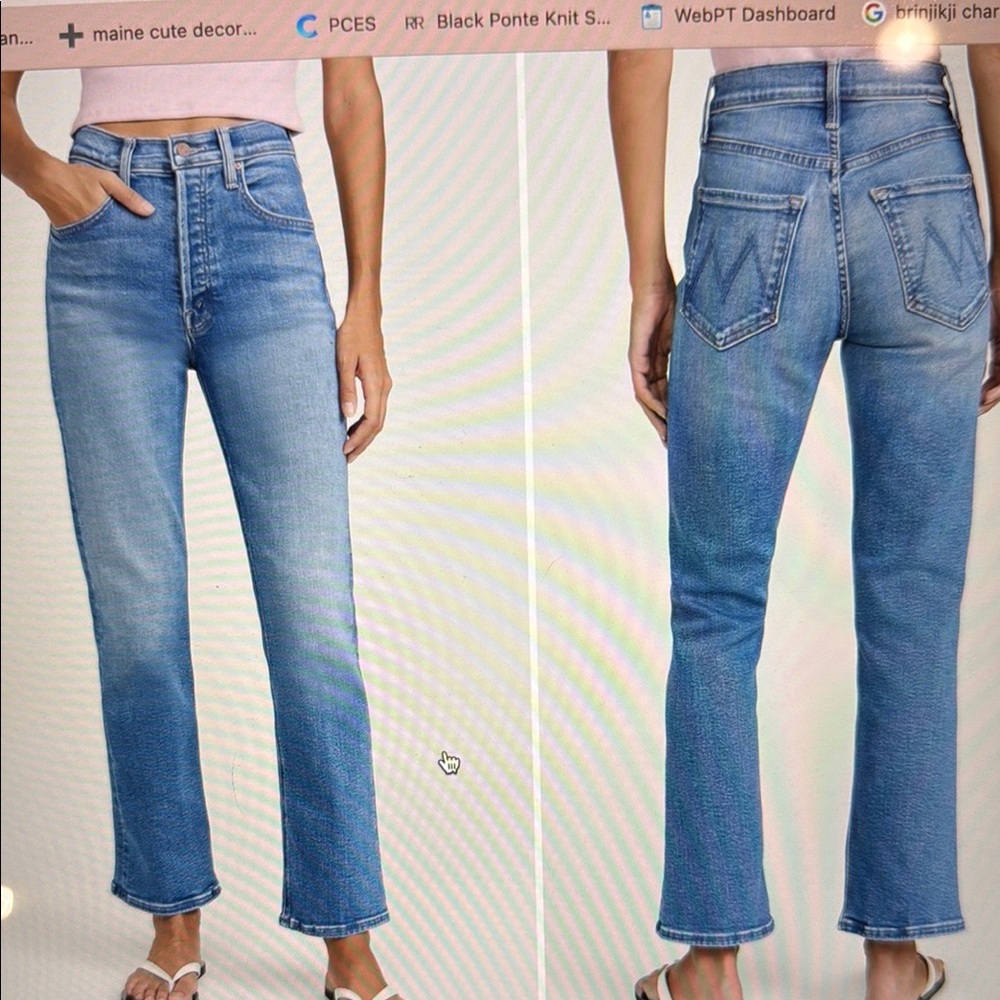 Mother Tripper Ankle Jeans 31 color out of the blue